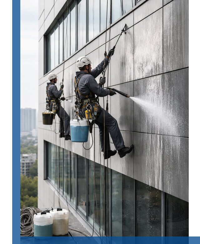 Профессиональная мойка вентилируемых фасадов в Калининграде