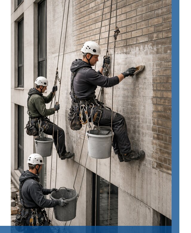 Удаление высолов с фасада в Калининграде от 253 р. | ВЫСОТНИК-Клн