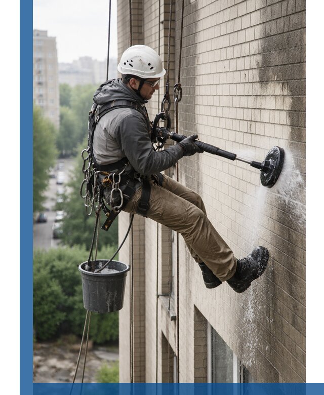 Очистка фасада от копоти в Калининграде профессионально и безопасно