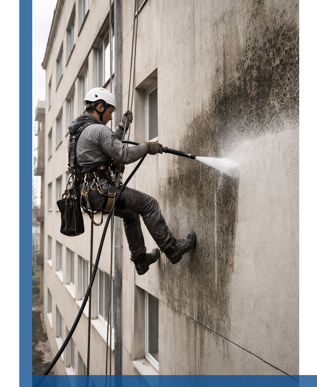 Профессиональная очистка фасадов от плесени в Калининграде