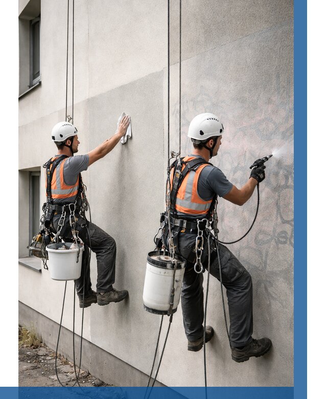 Антиграффити покрытие фасада в Калининграде от 607 р. | ВЫСОТНИК-Клн