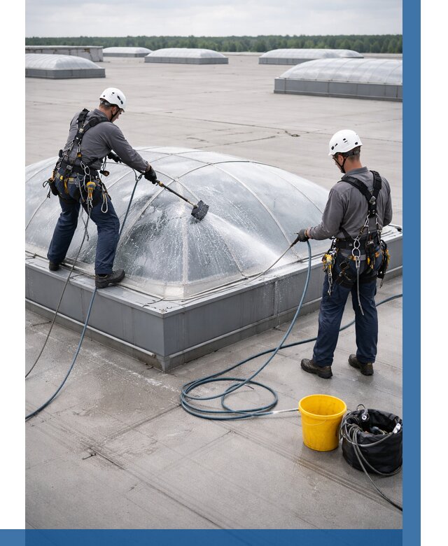 Мойка зенитных фонарей в Калининграде, заказать от 4553 р. | ВЫСОТНИК-Клн