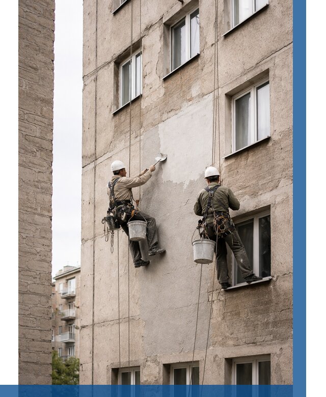 Косметический ремонт фасада в Калининграде от 1113 р. | ВЫСОТНИК-Клн