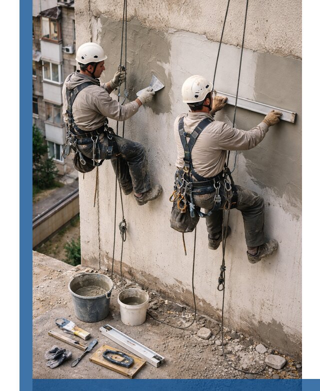 Комплексный ремонт штукатурного фасада с гарантией в Калининграде