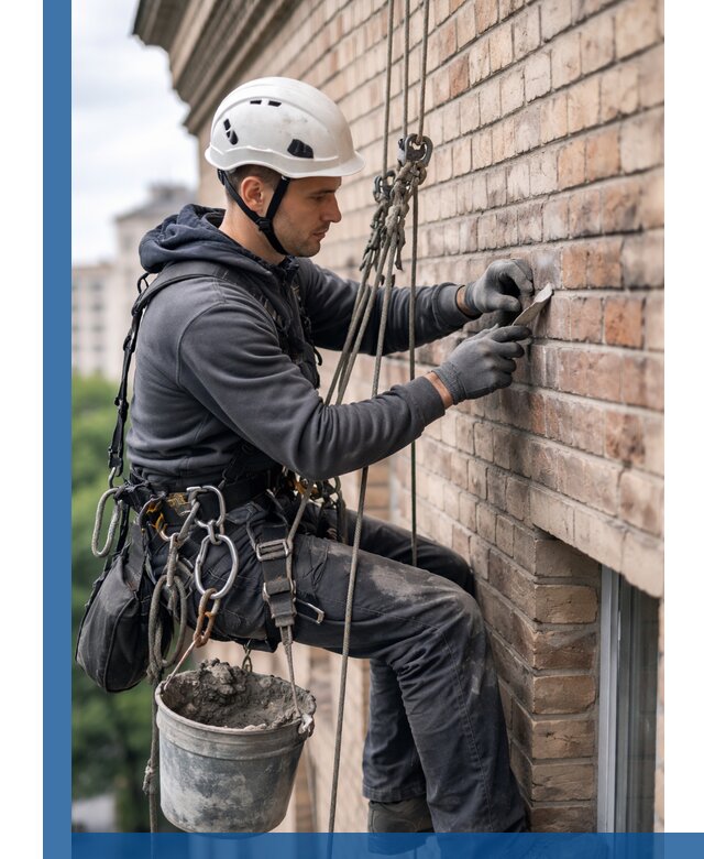 Качественный ремонт кирпичной кладки фасада в Калининграде с гарантией