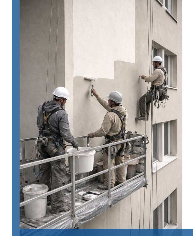 Покраска оштукатуренного фасада в Калининграде под ключ с гарантией