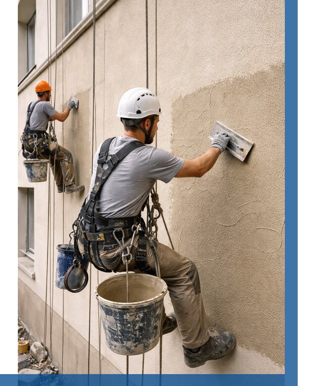 Декоративная штукатурка фасада в Калининграде от 1214 р. | ВЫСОТНИК-Клн