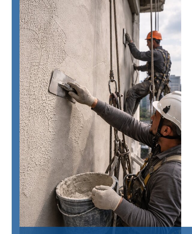 Декоративная штукатурка фасада с утеплением и защитой в Калининграде