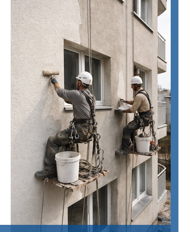 Нанесение короеда на фасад в Калининграде от 455 р. | ВЫСОТНИК-Клн