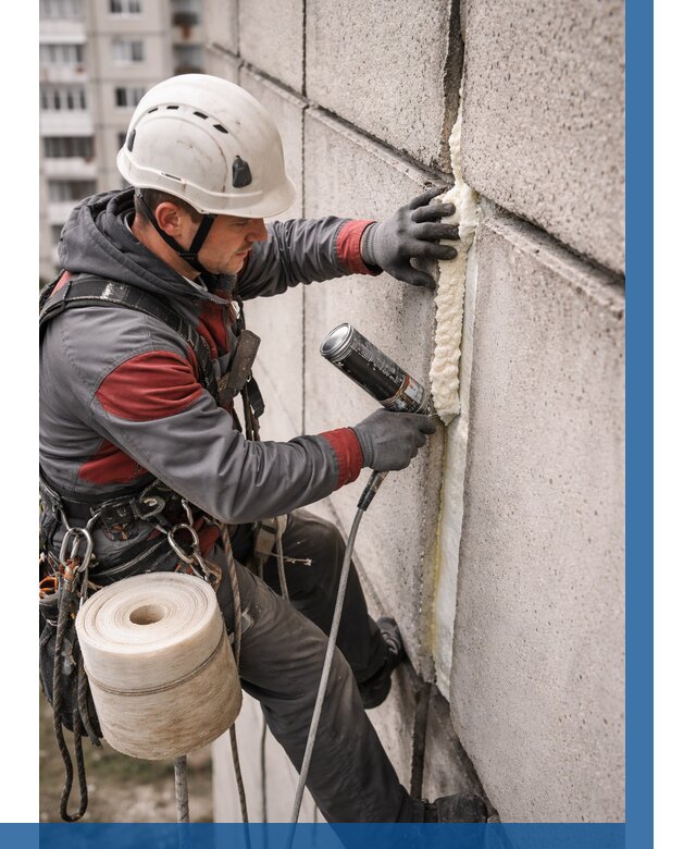 Утепление межпанельных швов в Калининграде от 708 р. | ВЫСОТНИК-Клн