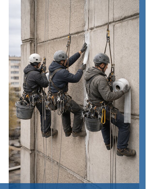 Ремонт межпанельных швов в Калининграде от 759 р. | ВЫСОТНИК-Клн