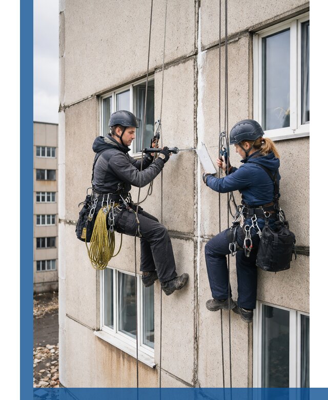 Герметизация межпанельных швов тёплым швом в Калининграде