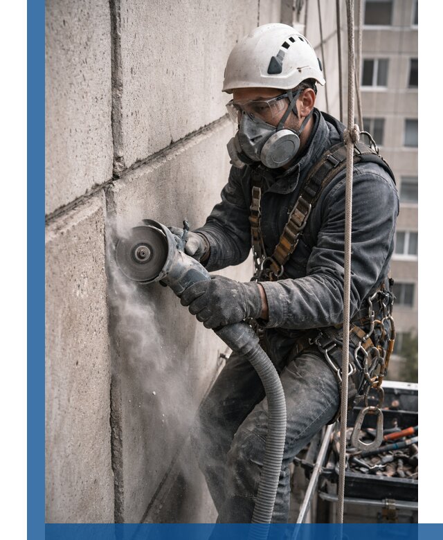 Штробление межпанельных швов в Калининграде качественно и быстро