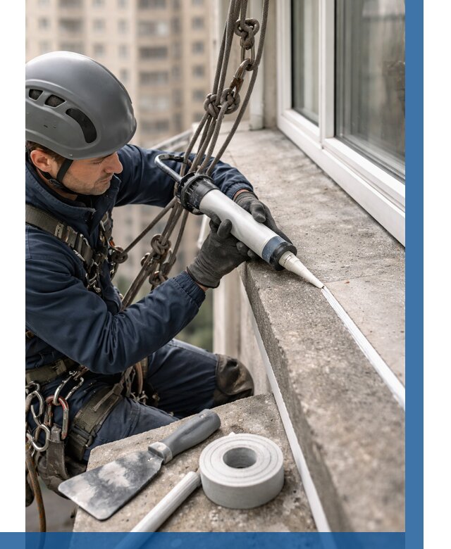 Герметизация балконного козырька в Калининграде от 4553 р. | ВЫСОТНИК-Клн