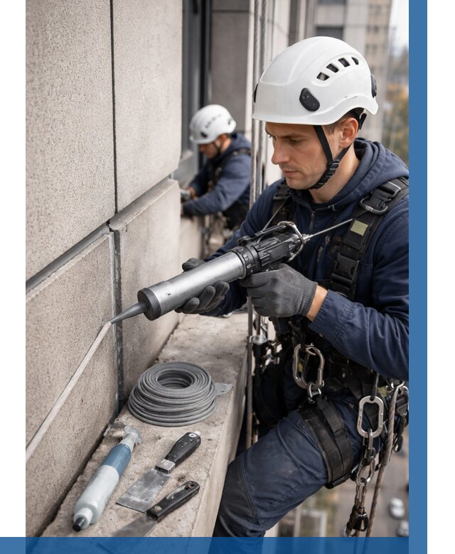 Герметизация деформационных швов фасада в Калининграде от 708 | ВЫСОТНИК-Клн