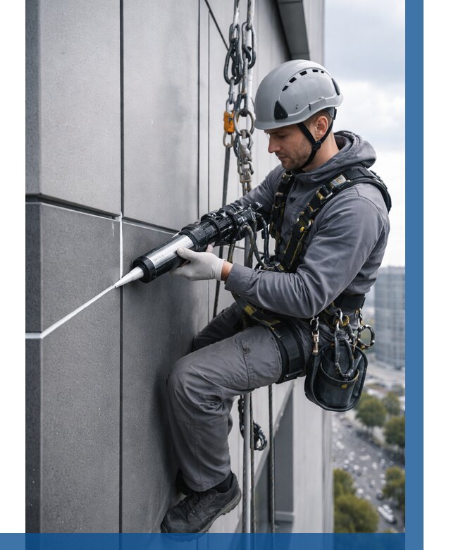 Герметизация стыков фасадных панелей в Калининграде от 6577 р.| ВЫСОТНИК-Клн