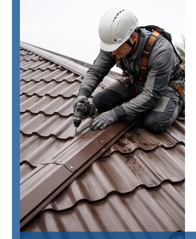 Ремонт металлочерепицы на крыше в Калининграде профессионально