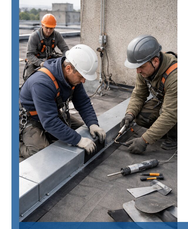 Ремонт кровельных примыканий в Калининграде профессионально