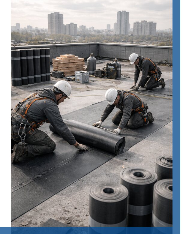 Монтаж мягкой кровли под ключ в Калининграде от 455 р. | ВЫСОТНИК-Клн