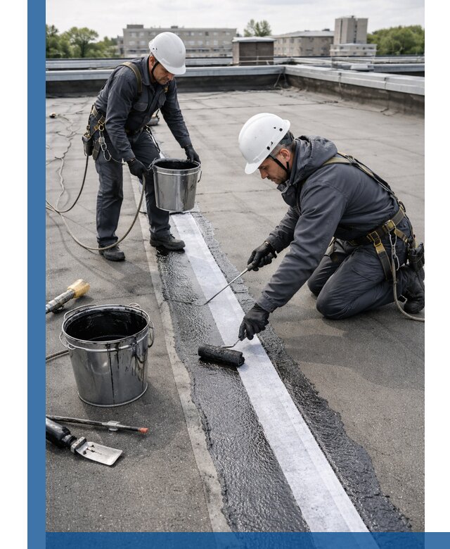 Гидроизоляция кровли мастикой в Калининграде надежная защита