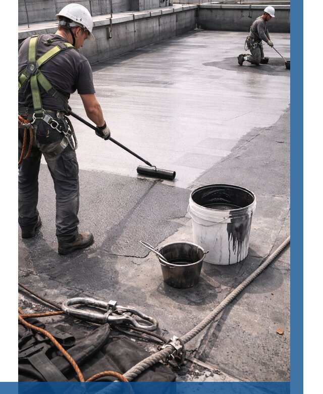 Гидроизоляция кровли жидкой резиной в Калининграде от 506 р. | ВЫСОТНИК-Клн