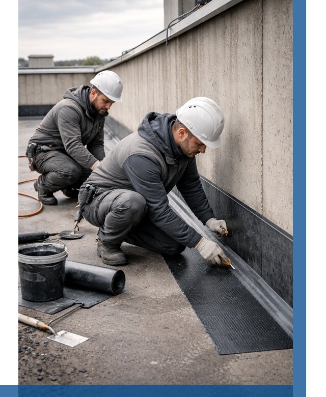 Гидроизоляция примыканий на кровле в Калининграде от 911 р. | ВЫСОТНИК-Клн