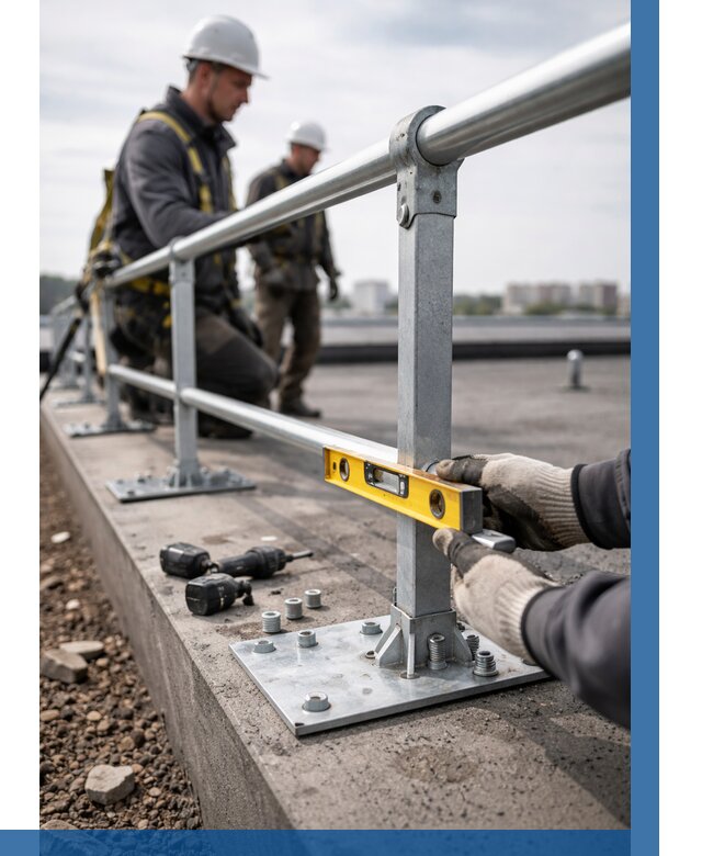 Монтаж кровельного ограждения в Калининграде от 1214 р. | ВЫСОТНИК-Клн