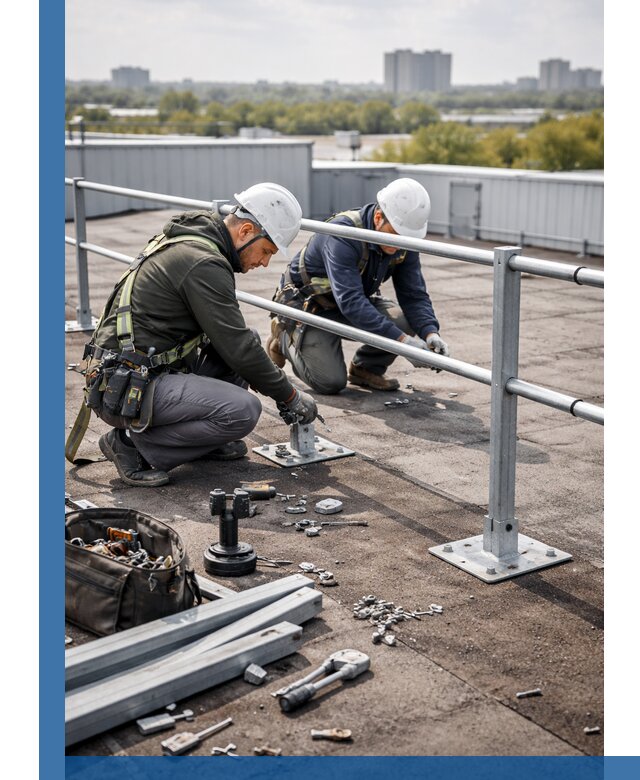 Монтаж кровельного ограждения в Калининграде под ключ с гарантией