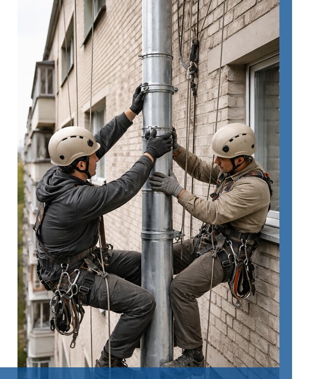 Замена водосточных труб в Калининграде от 6577 р. | ВЫСОТНИК-Клн