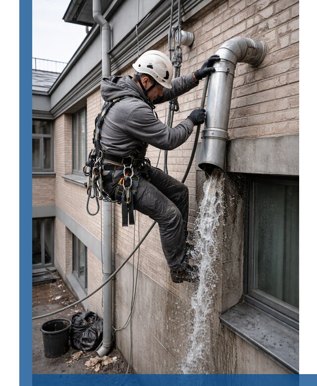 Профессиональная прочистка водосточных труб в Калининграде с гарантией