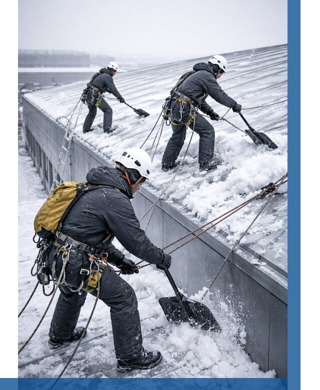 Очистка навесов от снега в Калининграде от 4553 р. | ВЫСОТНИК-Клн