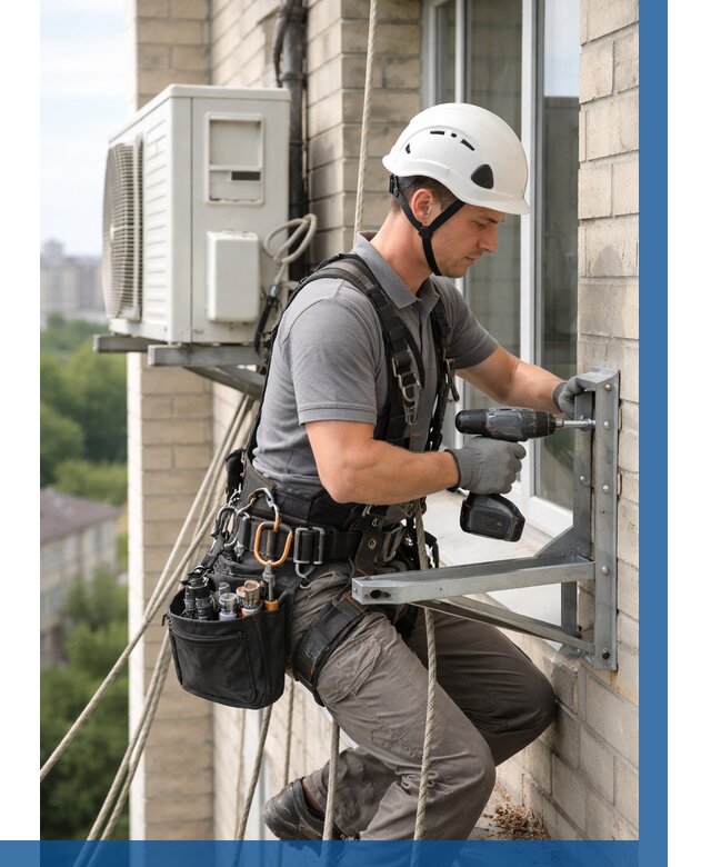 Установка кронштейнов кондиционера в Калининграде от 3541 р. | ВЫСОТНИК-Клн