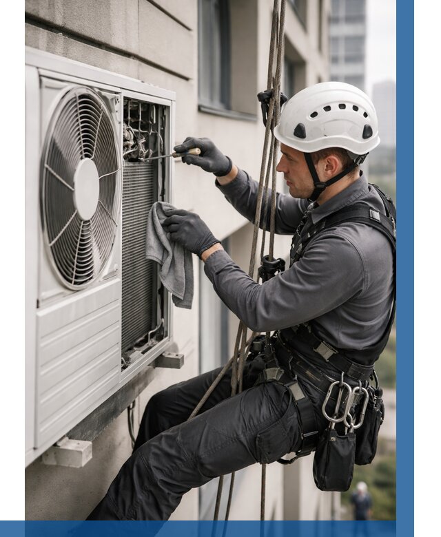 Обслуживание внешнего блока кондиционера в Калининграде от 2732 р.ВЫСОТНИК-Клн