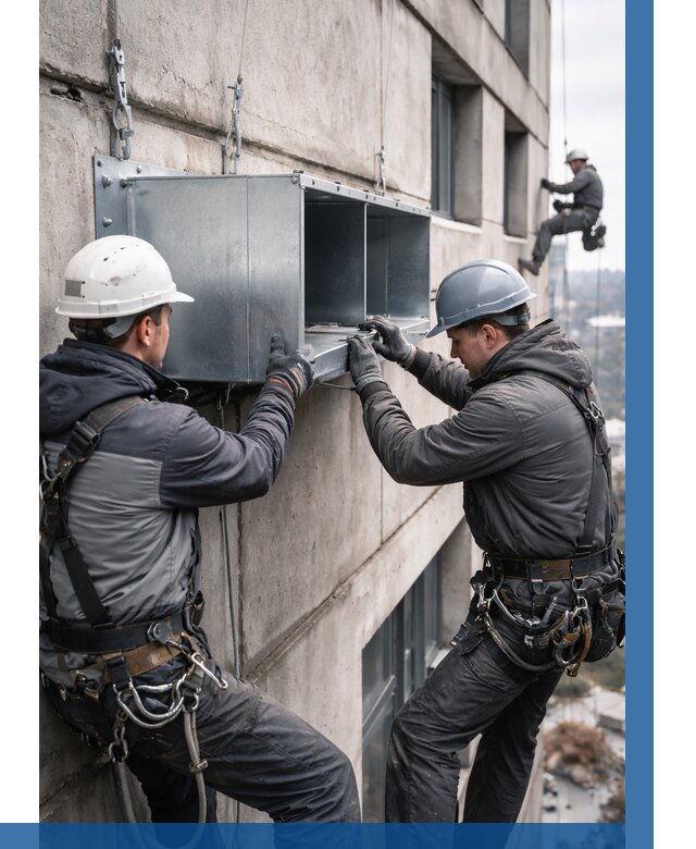 Монтаж вентиляционных коробов в Калининграде от 3035 р. | ВЫСОТНИК-Клн