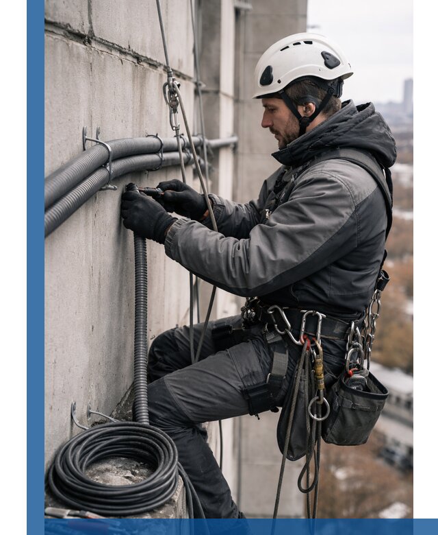 Профессиональный монтаж гофры для кабеля в Калининграде с гарантией