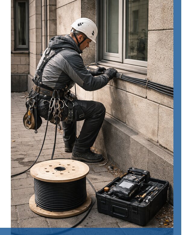 Прокладка оптоволоконного кабеля в Калининграде от 809 р. | ВЫСОТНИК-Клн