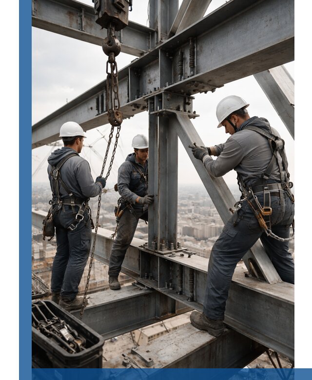 Профессиональный монтаж металлоконструкций на высоте в Калининграде