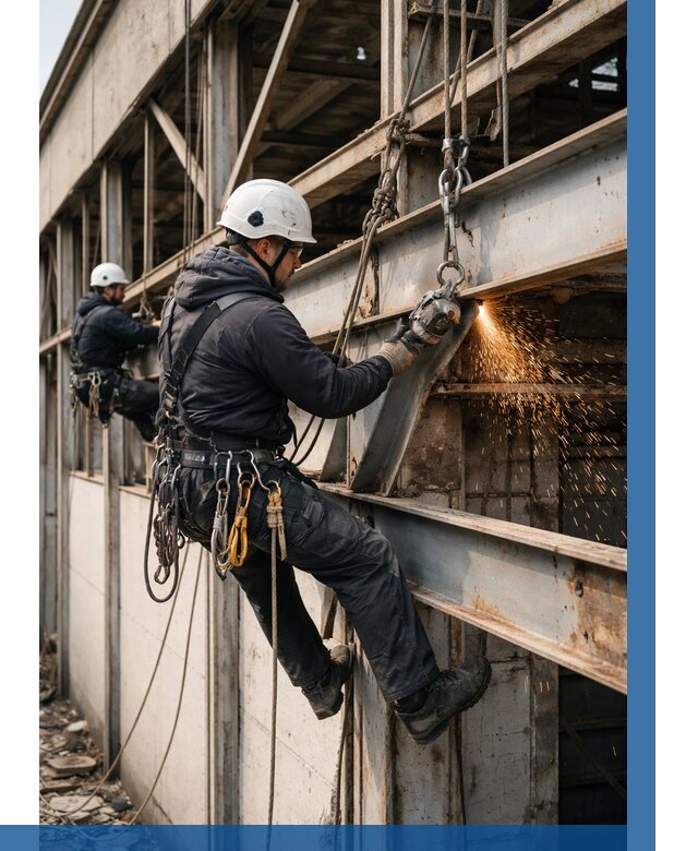 Демонтаж металлоконструкций на высоте в Калининграде от 6577р. |ВЫСОТНИК-Клн