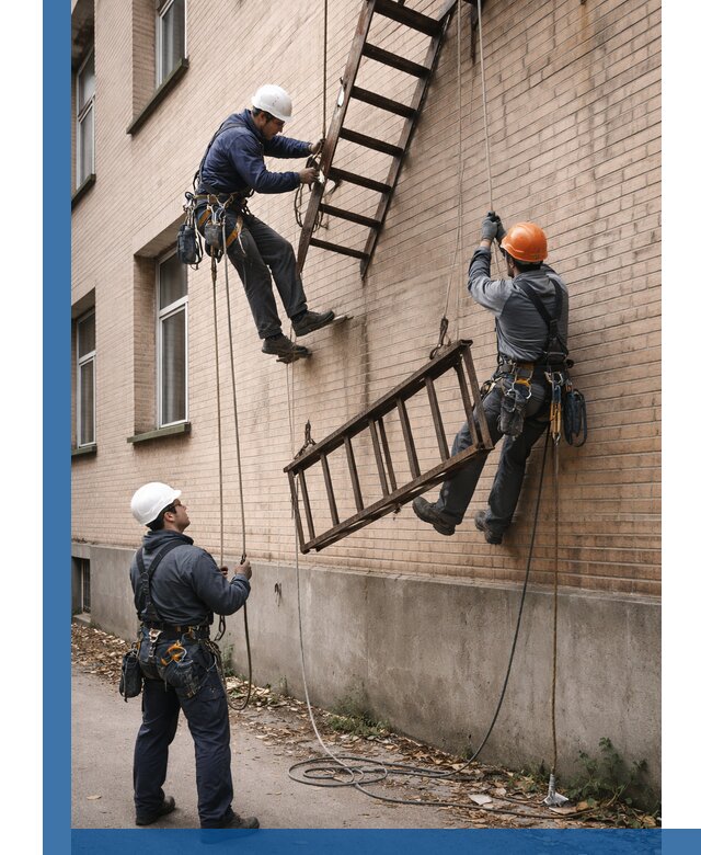 Демонтаж пожарной лестницы в Калининграде быстро и безопасно