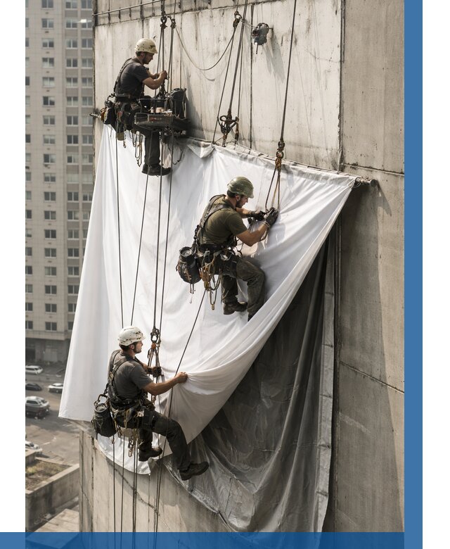 Замена баннерного полотна в Калининграде от 6577 р. | ВЫСОТНИК-Клн—заказать