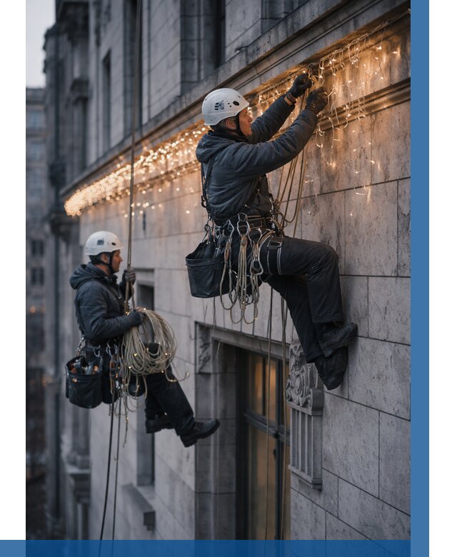 Монтаж новогодней иллюминации в Калининграде от 8600 р. | ВЫСОТНИК-Клн