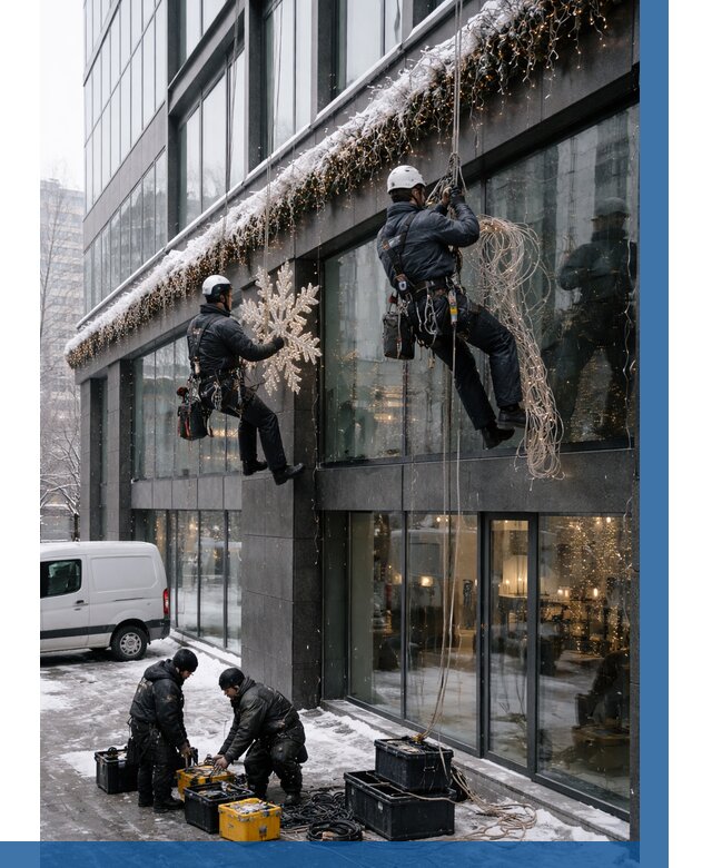 Демонтаж новогоднего оформления в Калининграде от 5565 р. | ВЫСОТНИК-Клн