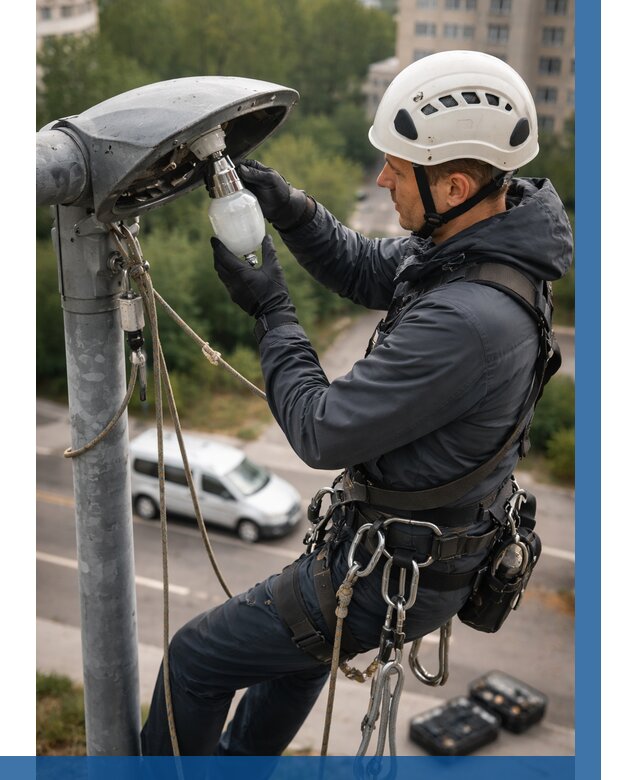 Замена ламп на высоте в Калининграде от 2530 р. | ВЫСОТНИК-Клн