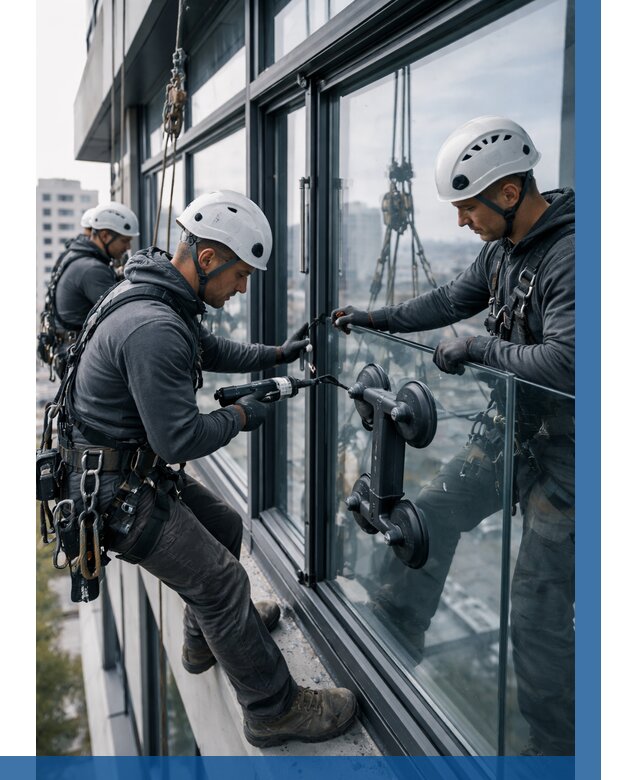 Витражное остекление зданий в Калининграде от 3541 р. | ВЫСОТНИК-Клн