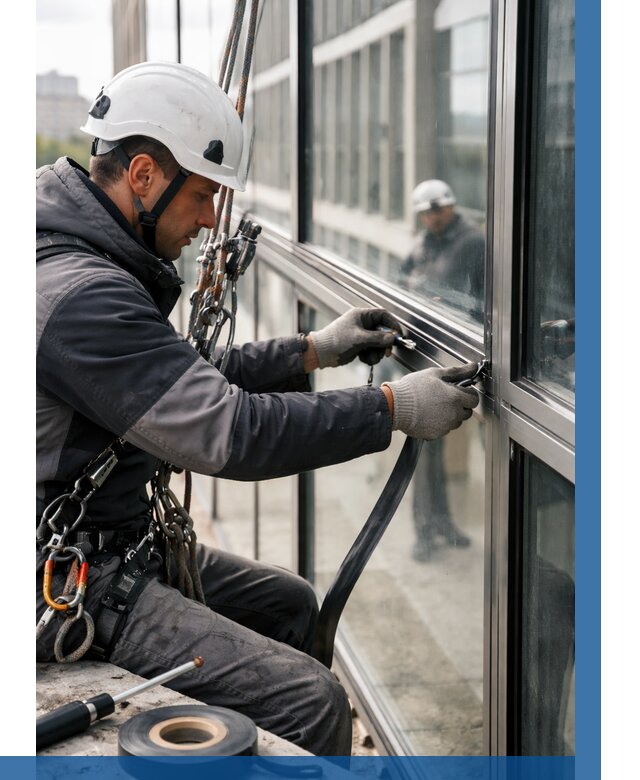 Ремонт витражных конструкций в Калининграде от 3541 р. | ВЫСОТНИК-Клн