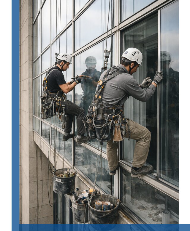 Ремонт витражных конструкций и фасадного остекления в Калининграде