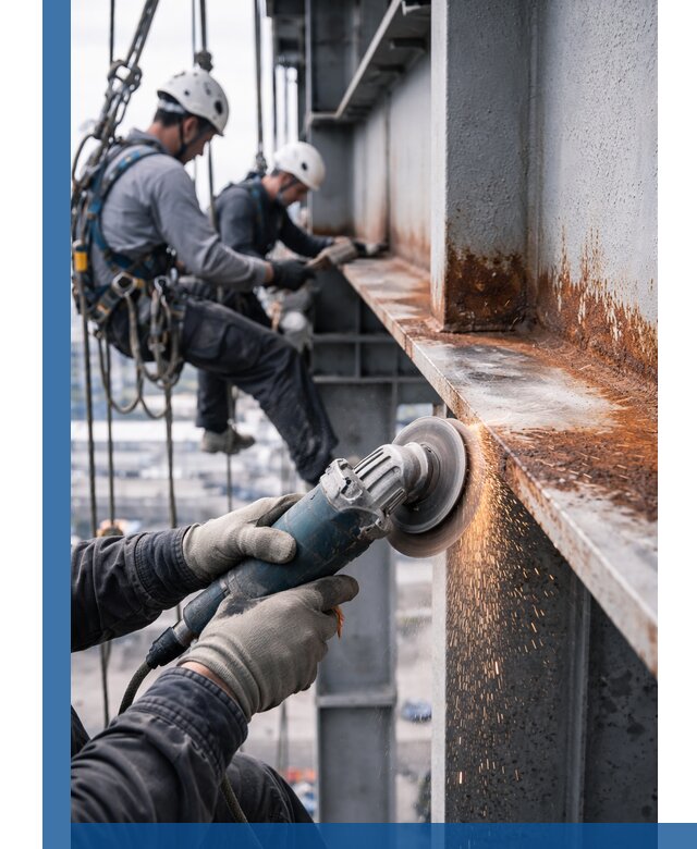 Зачистка металла от ржавчины и подготовка поверхностей в Калининграде