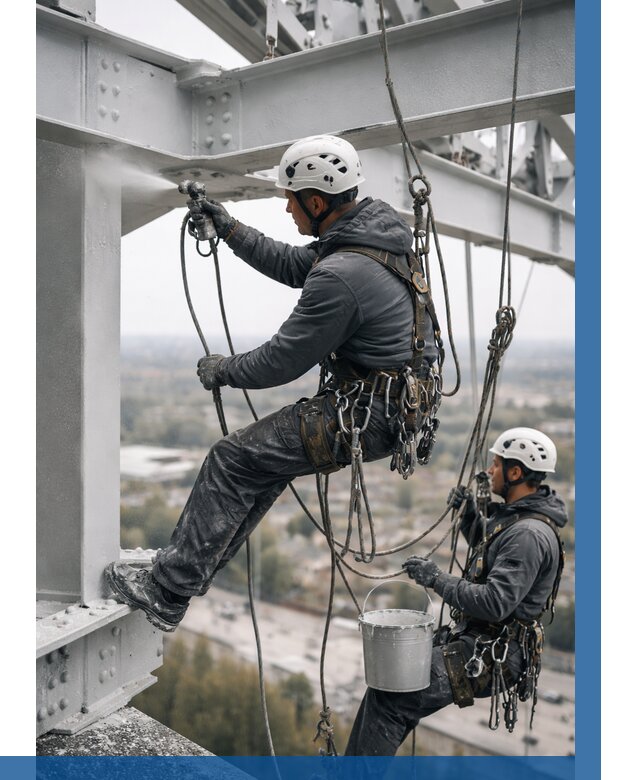 Покраска металлоконструкций на высоте в Калининграде 354 р |ВЫСОТНИК-Клн