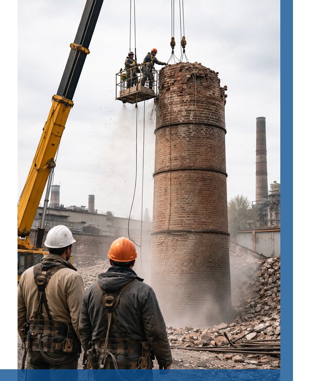 Демонтаж дымовой трубы в Калининграде от 91062 р. | ВЫСОТНИК-Клн, смета