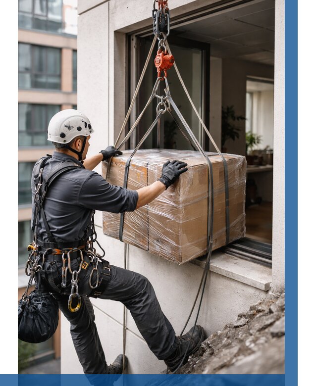 Подъем груза через окно в Калининграде от 4553 р. | ВЫСОТНИК-Клн